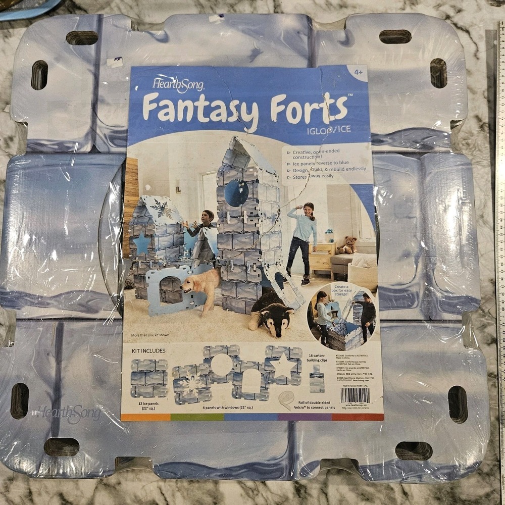HearthSong Fantasy Forts Igloo‎ Ice Castle Kids Indoor Outdoor Play Tent 16pc
